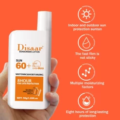 Disaar 60+ SPF High Protection Whitening Moisturizing Sunscreen Lotion 50g
