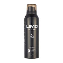 Hunaidi Limo Black by Alisha Deodorant Spray For Men 200 ml