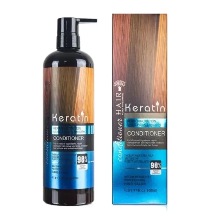 Keratin Smooth Conditioner 900ml - 98% Damage Repair | Sulfate-Free Hair Care Keratin Smooth Conditioner 900ml - 98% Damage Repair Sulfate-Free Hair Care