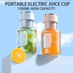 Portable Electric Rechargeable Cordless Barrel Juicer 1600 ML