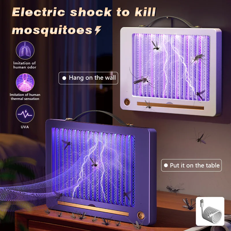 LED Electric Shock Mosquito Killer Lamp Hanging Portable Outdoor Suction Mosquito Killer LED Electric Shock Mosquito Killer Lamp Hanging Portable Outdoor Suction Mosquito Killer