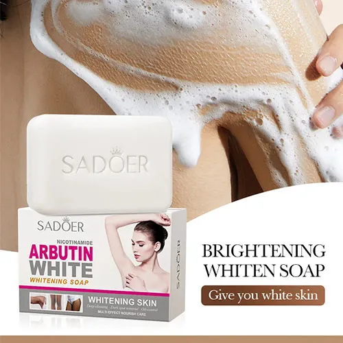 SADOER Niacinamide Arbutin Facial Soap – Brightening & Hydrating Cleansing Bar for Glowing Skin SADOER Niacinamide Arbutin Facial Soap – Brightening & Hydrating Cleansing Bar for Glowing Skin - Image 3