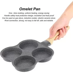 Versatile 4 Mould Nonstick Frying Pan - Perfect for Breakfast & Beyond Versatile 4 Mould Nonstick Frying Pan - Perfect for Breakfast & Beyond
