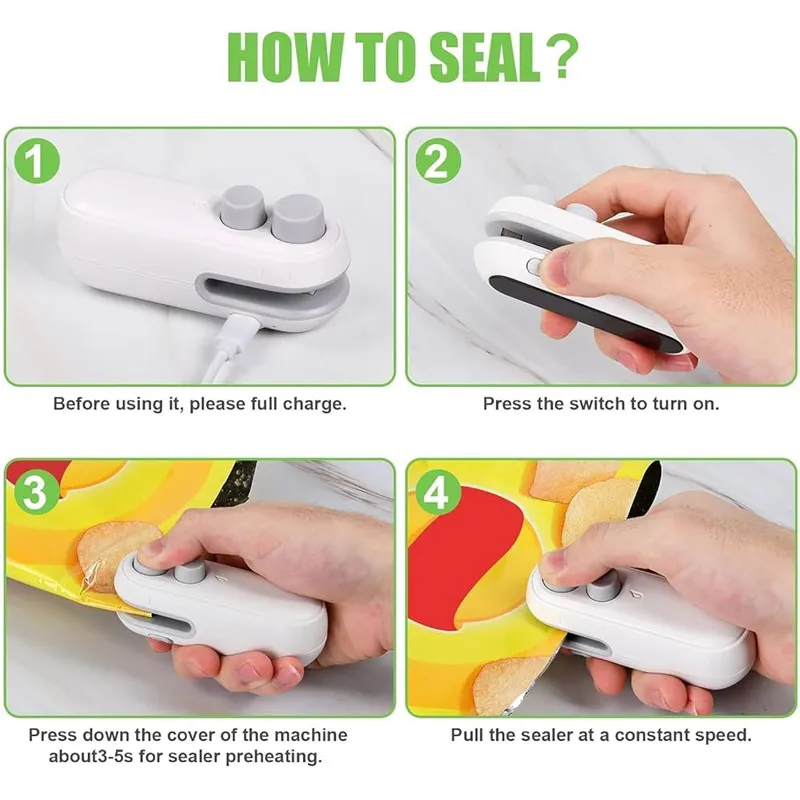 Portable Sealing Machine Rechargeable Portable Sealing Machine Rechargeable - Image 2