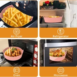 Silicone Baking Molds for Air Fryer Muffins – Perfect Non-Stick Cups for Quick and Easy Baking