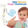Soft Silicone Baby Finger Toothbrush Gum & Teeth Cleaner for Kids Pack of 2