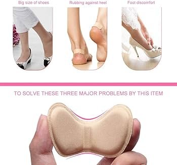 Adhesive Insole Heel Pads Pack of 2 Pairs for Comfort & Support Adhesive Insole Heel Pads Pack of 2 Pairs for Comfort & Support - Image 2
