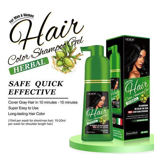 Lichen Hair Color Shampoo Gel Black Argan Oil - 200 ml Lichen Hair Color Shampoo Gel Black Argan Oil - 200 ml - Image 4