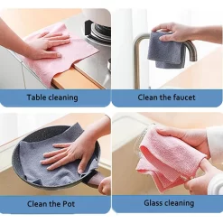 Microfiber Cleaning Cloths Pack of 20 Pcs in Box Durable & Lint-Free