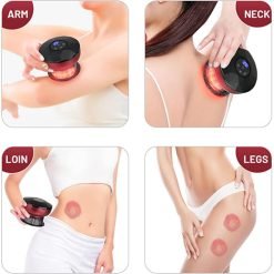 3 in 1 Electric Cupping Therapy & Gua Sha Massager – Rechargeable Hajama Massager with 3 Suction Modes"