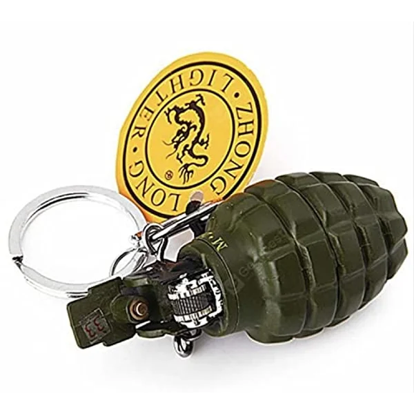 Grenade Solid Green Bomb Lighter or Pocket Lighter Grenade Solid Green Bomb Lighter or Pocket Lighter - Image 2