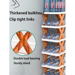 Folding Shoes Rack Plastic Adjustable Shoe Rack