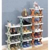 Folding Shoes Rack Plastic Adjustable Shoe Rack