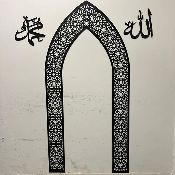 Elegant Mehrab Wall Art – Islamic Prayer Room Decor | Elegant Namaz Decor Piece Elegant Mehrab Wall Art – Islamic Prayer Room Decor | Elegant Namaz Decor Piece - Image 3