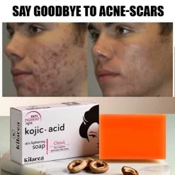 Kilarca Kojic Acid Skin Lightening Soap – Quick Whitening & Pigmentation Removal (120g)