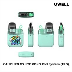 Uwell Caliburn G3 Lite Koko Pod Kit – Compact & Stylish | 1000mAh Battery | 2.5ml Refillable Pod