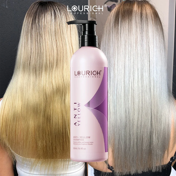 LOURICH Purple Shampoo 500ml – Professional Anti-Yellow Formula for Blonde, Silver & Bleached Hair LOURICH Purple Shampoo 500ml – Professional Anti-Yellow Formula for Blonde, Silver & Bleached Hair - Image 3