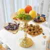 Vintage Style Rotating Fruit Tray with Stand – Luxury Snack & Dried Fruit Serving Plate