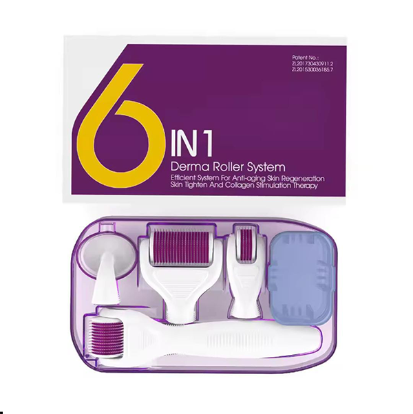 6-in-1 Derma Roller Kit for Face & Body – Skin Therapy Micro Needle Set 6-in-1 Derma Roller Kit for Face & Body