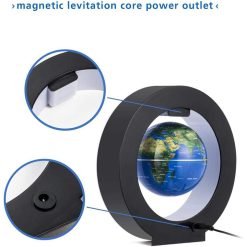 Floating Globe with LED Light – 6-Inch Magnetic Levitation World Globe for Kids & Home Decor