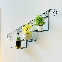 Alternative view of Staircase Wall Decoration Floral Display Basket for Stylish Decor