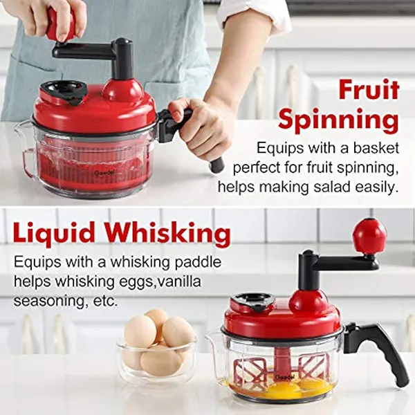 Manual Vegetable Chopper & Food Processor – Quick & Easy Kitchen Tool Manual Vegetable Chopper & Food Processor – Quick & Easy Kitchen Tool - Image 4