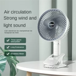 USB Rechargeable Fan A fan that cools the air during hot weather. A portable fan suitable for home, shops, offices, and various locations. Ideal for travel, office use, makeup application, and other different services. Operates via charging.