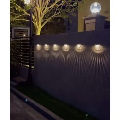 Solar Garden Fence Light Pack or Elegant Outdoor Lighting with Motion Detection Solar Garden Fence Light Pack or Elegant Outdoor Lighting with Motion Detection