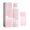 Face Shaving Spray Hair Identifier & Moisturizer for Smooth Skin (100ml) with Razors DescriptionNet Content: 114gEffect : Effectively removes fine fluffy hairs that are not easy to find on the face, making the face clearer and more transparentCharacteristics:Quick and easy: Facial hair removal spray removes unwanted facial hair quickly and easilyGentle on Skin: The spray is formulated to be gentle on delicate facial skin, reducing the risk of irritation or redness.Effective: Facial Hair Removal Spray effectively removes unwanted facial hair, leaving the skin smooth and hairless.Painless: Unlike some hair removal methods, the use of facial hair removal sprays is usually painless.Long-lasting results: When used regularly, facial hair removal sprays can help reduce the growth of facial hair and provide longer-lasting results than other methods.How to use: After cleaning the face, spray this product evenly on the face, use a spatula to gently scrape off the fine fuzz, after cleaning in time to do a good job of moisturizing workPackage includesFacial Hair Removal Spray*1/Facial Hair Removal Spray*1+Scraper*4hello, guys, thank you for visiting my store.You can contact with us to get more detail of the goods .Welcome to visit.Hope you have a nice day!