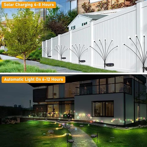 Solar Firefly Garden Lights – 6 LED Swaying Outdoor Decor - Multicolor Solar Firefly Garden Lights – 6 LED Swaying Outdoor Decor - Multicolor - Image 4