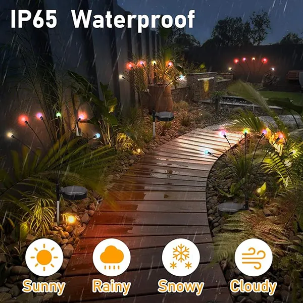 Solar Firefly Garden Lights – 6 LED Swaying Outdoor Decor - Multicolor Solar Firefly Garden Lights – 6 LED Swaying Outdoor Decor - Multicolor - Image 5