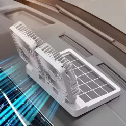 Solar Rechargeable Dual Fan