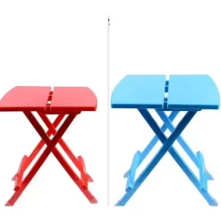 Home Page Alternative view of Kids Folding Table & Chair Set – 1 Table + 2 Chairs (Multi-Color)