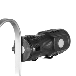 Mini LED Flashlight – USB Rechargeable Clip-On Torch for Cap & Night Patrol