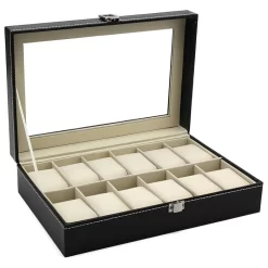 12 Slot Watch Holder Leather Case