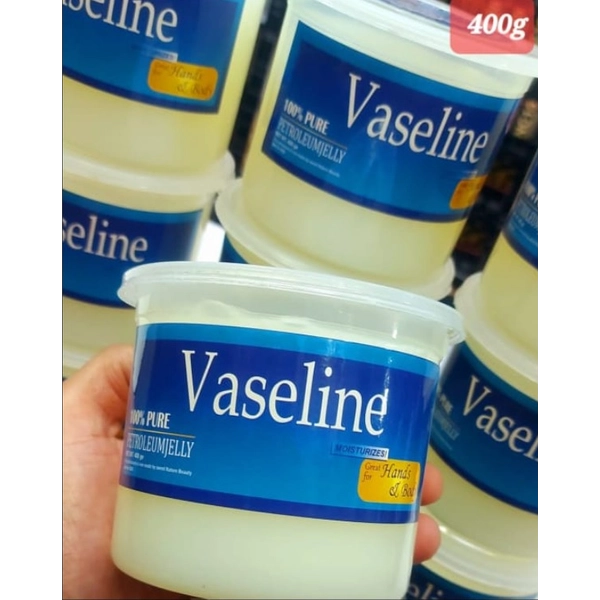 Vaseline 100% Pure Petroleum Jelly 400g – For Hands & Body Moisturizing Vaseline 100% Pure Petroleum Jelly 400g