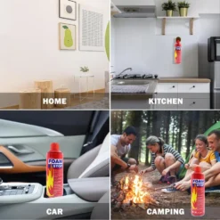 Alternative view of 500ml Foam Fire Stop Spray – Portable, Eco-Friendly, Rechargeable Fire Extinguisher for Home & Car