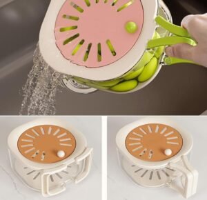 Multifunctional-fruit-and-vegetable-washing-stainer-bowl