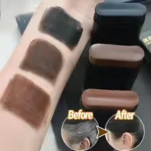 Hair Dye Stick Comb – Black & Brown Root Concealer, Instant White Hair Cover Up Pen, Portable Touch Up Stick -