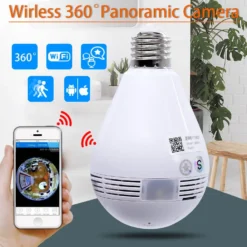 Smart WiFi CCTV Bulb Camera V380