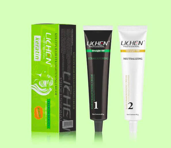 Lichen Keratin Hair Straightening Cream – Straight Off Green Professional Salon Quality Keratin Hair Straightening Cream – Straight Off Green