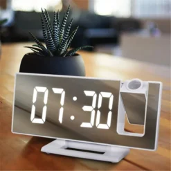 180° Rotatable Projection Digital Alarm Clock