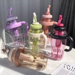 Home Page Alternative view of 1300ml Ice Cream Cup Random Color Portable Cute Milkshake & Smoothie Drinking Bottle for Kids & Adults