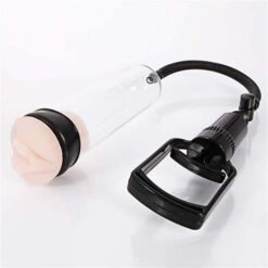 Manual Vacuum Penis Enlargement Pump, Male Masturbator, Increase and Prolong Duration, Realistic Cup