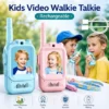Kids Rechargeable Video Walkie Talkie Set with Camera & Two-Way Audio