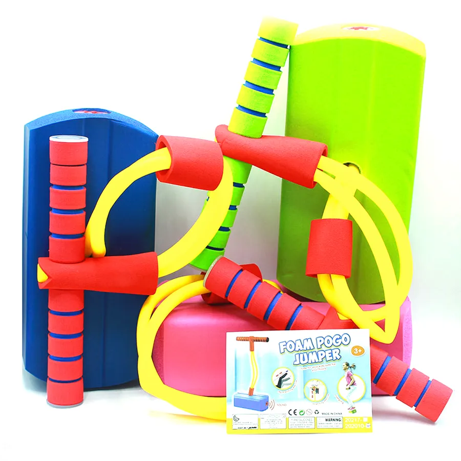 Kids Foam Pogo Stick Jumper Toy with Pop Sound Kids Foam Pogo Stick Jumper Toy with Pop Sound - Image 2
