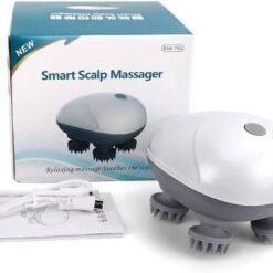 Smart Scalp Massager Electric USB-Powered Head Massager with 4 Massage Nodes, Relaxation & Stress Relief