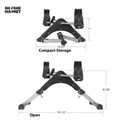 Alternative view of Portable Mini Cycle Pedal Exerciser with Digital Display & Adjustable Resistance