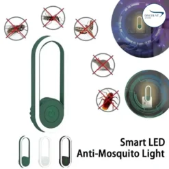 2in1 Ultrasonic Mosquito Repellent with LED Night Light Indoor Pest Control