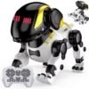 SM Smart Robot Dog Toy with Voice Control, Remote Control, LED Eyes, Rechargeable Battery, Multi-Function Interactive Pet, Walks, Dances, Sings SM Smart Robot Dog Toy with Voice Control, Remote Control, LED Eyes, Rechargeable Battery, Multi-Function Interactive Pet, Walks, Dances, Sings